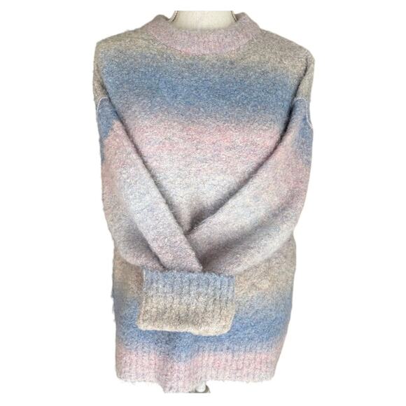 Wild Fable Pastel Multicolor Pullover Oversized Sweater XS - Picture 2 of 6